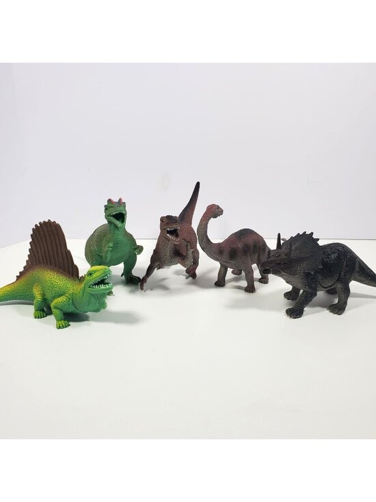 Boley Other - Boley Dinosaur Lot Edaphosaurus Styracosaurus Deinonychus Apatosaurus Dilopho
